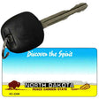 North Dakota State Blank Novelty Metal Key Chain KC-2249