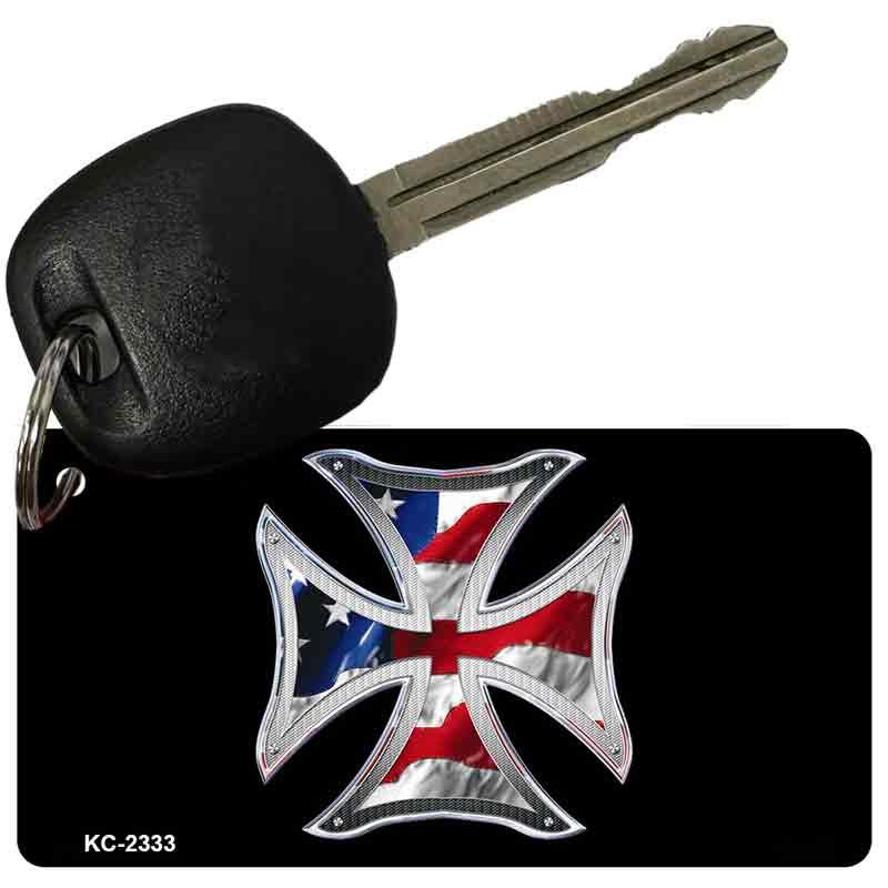 Maltese Cross Novelty Aluminum Key Chain KC-2333