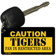 Caution Tigers Fan Area Novelty Metal Key Chain KC-2633