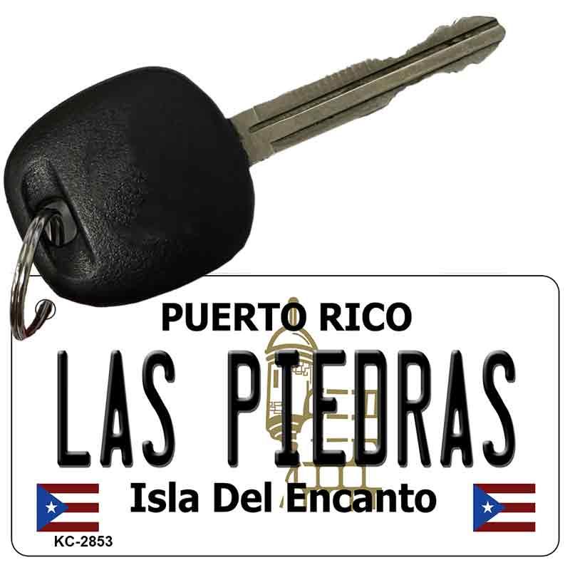 Las Piedras Puerto Rico Flag Novelty Aluminum Key Chain KC-2853