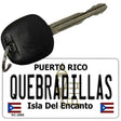 Quebradillas Puerto Rico Flag Novelty Aluminum Key Chain KC-2868