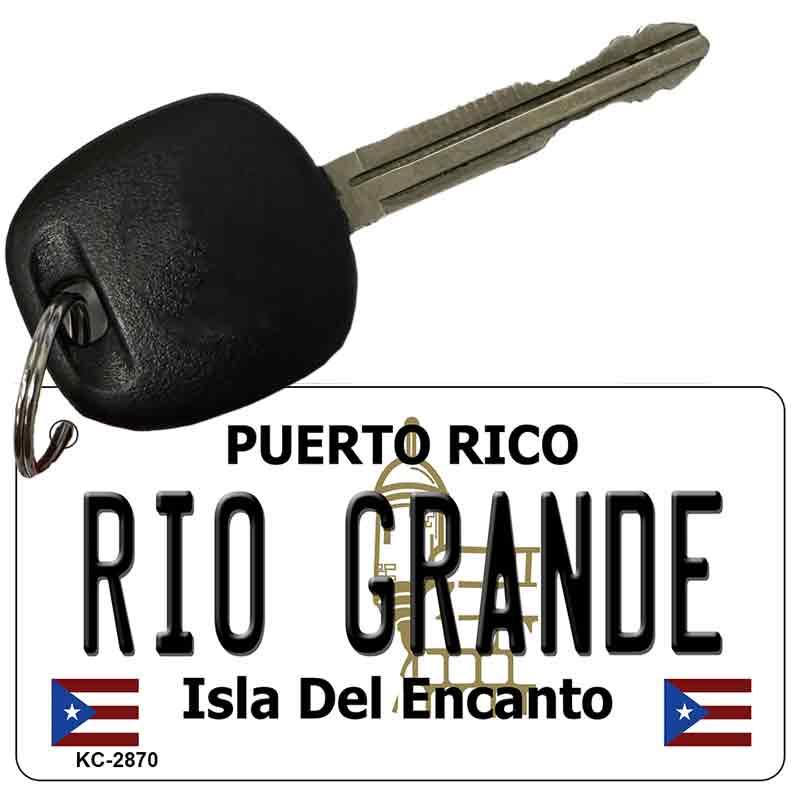Rio Grande Puerto Rico Flag Novelty Aluminum Key Chain KC-2870