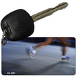 Jogger Blurred Novelty Aluminum Key Chain KC-3381 2.25" x 1.125" Key Chain (KC)