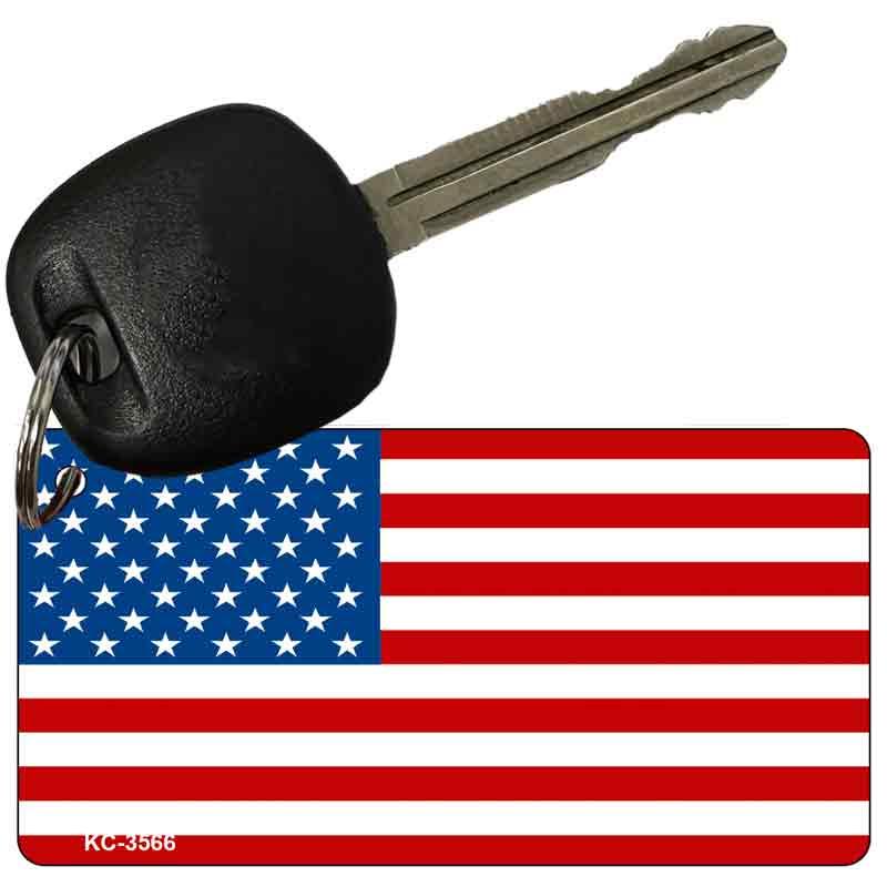 American Flag Novelty Aluminum Key Chain KC-3566