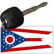 Ohio State Flag Novelty Aluminum Key Chain KC-3596 2.25" x 1.125" Key Chain (KC)
