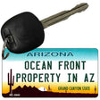 Ocean Front Property in AZ State License Plate Tag Key Chain KC-3940