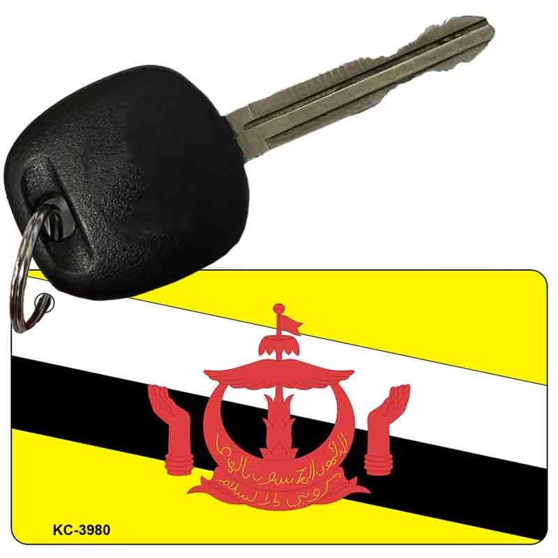 Brunei Flag Novelty Aluminum Key Chain KC-3980