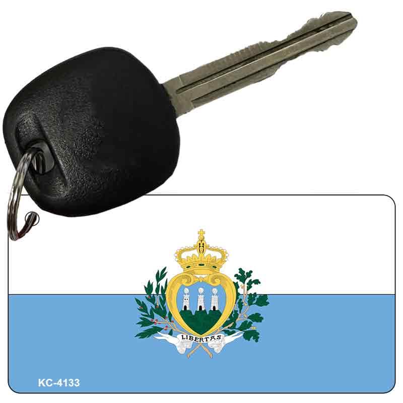 San Marino Flag Novelty Aluminum Key Chain KC-4133