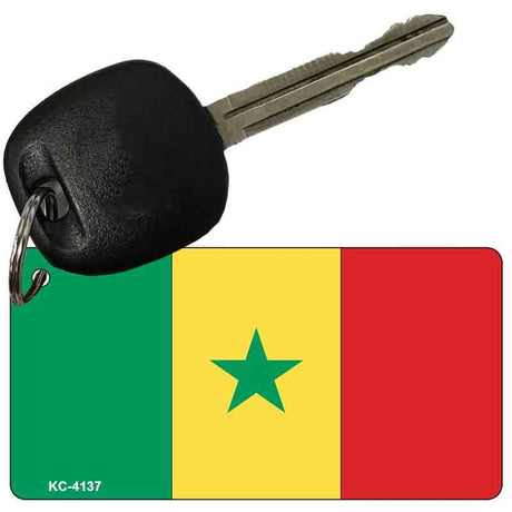 Senegal Flag Novelty Aluminum Key Chain KC-4137