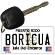 Boricua Puerto Rico Flag Novelty Aluminum Key Chain KC-4341
