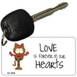 Love Is Forever Cat Novelty Aluminum Key Chain KC-5024