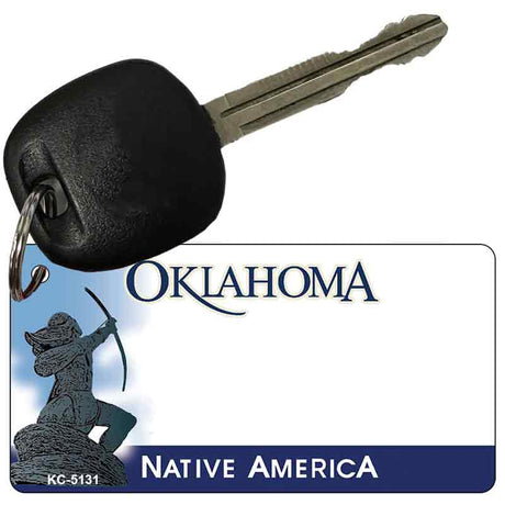 Oklahoma State Blank Novelty Metal Key Chain KC-5131