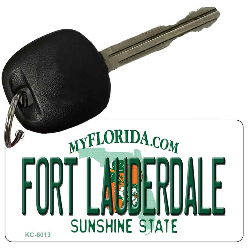 Fort Lauderdale Florida State License Plate Tag Key Chain KC-6013