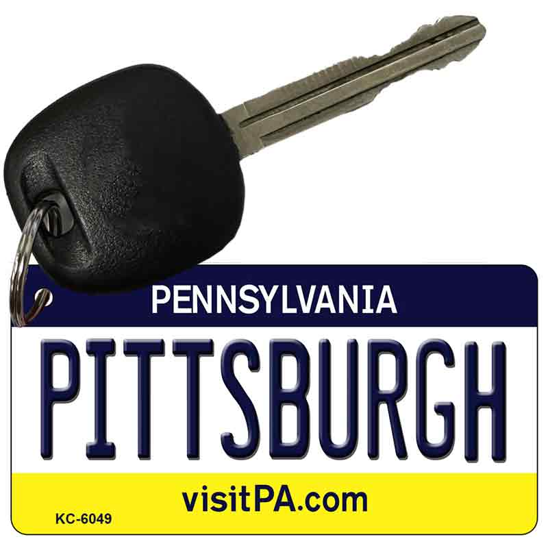 Pittsburgh Pennsylvania State License Plate Tag Key Chain KC-6049