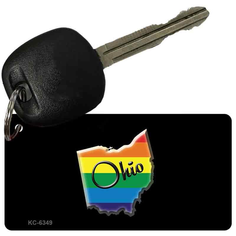 Ohio Rainbow State Novelty Aluminum Key Chain KC-6349