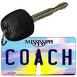 Coach Mississippi State License Plate Tag Key Chain KC-6596