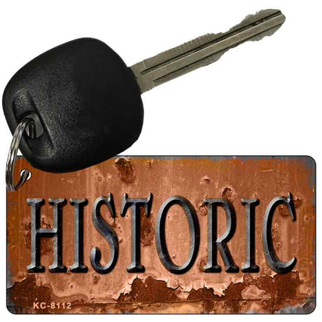 Historic Rusty Novelty Metal Key Chain KC-8112