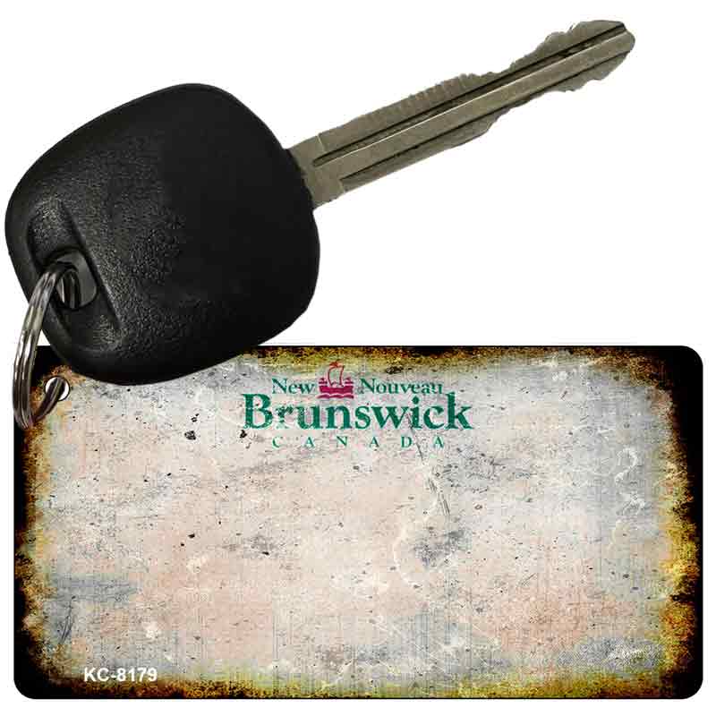 New Brunswick Rusty Blank Key Chain KC-8179