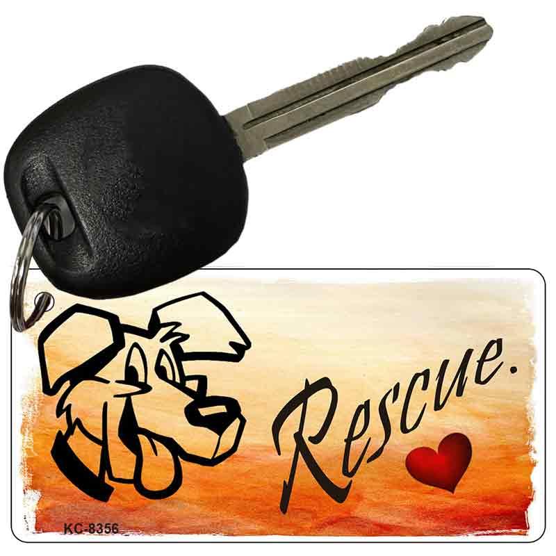 Rescue Dog Novelty Metal Key Chain KC-8356