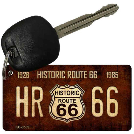 Historic Route 66 Vintage Novelty Metal Key Chain KC-8569