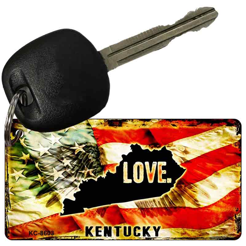 Kentucky Love Novelty Metal Key Chain KC-8603