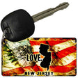 New Jersey Love Novelty Metal Key Chain KC-8616