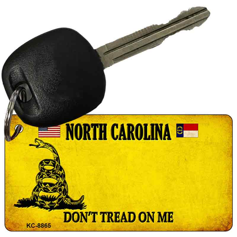 North Carolina Do Not Tread On Me Novelty Metal Key Chain KC-8865