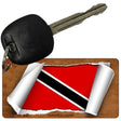 Trinidad & Tobago Flag Scroll Novelty Aluminum Key Chain KC-9087