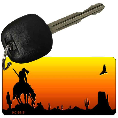 End Trail Blank Scenic Novelty Aluminum Key Chain KC-9517