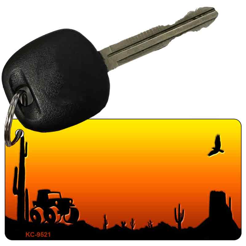 Jeep Blank Scenic Novelty Aluminum Key Chain KC-9521