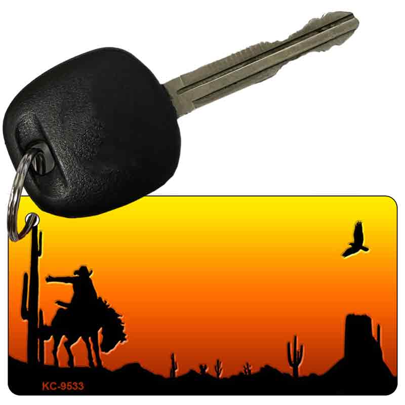 Rodeo Blank Scenic Novelty Aluminum Key Chain KC-9533
