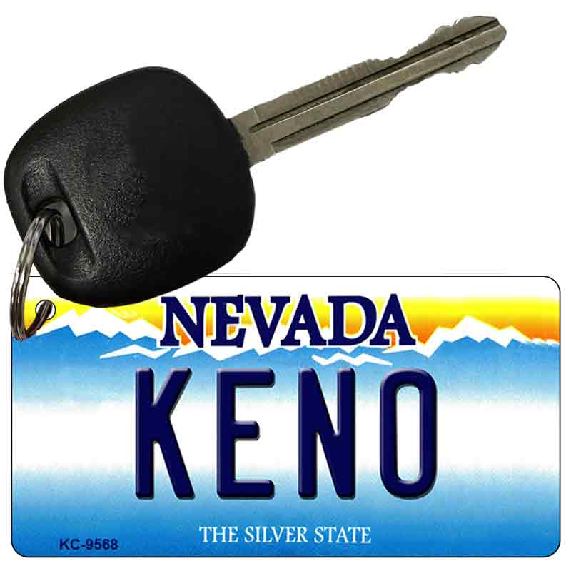 Keno Nevada Novelty Aluminum Key Chain KC-9568