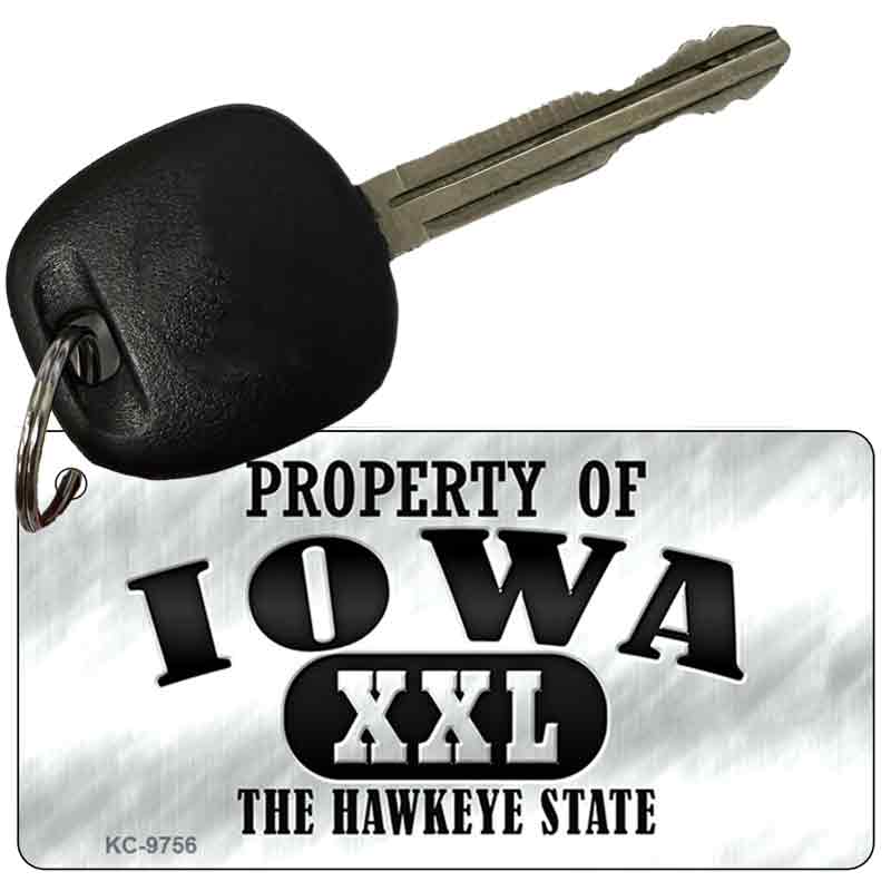 Property Of Iowa Novelty Metal Key Chain KC-9756
