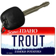 Trout Idaho State Metal Novelty Aluminum Key Chain KC-9895
