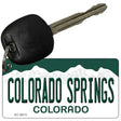 Colorado Springs Colorado Metal Novelty Aluminum Key Chain KC-9913 2.25" x 1.125" Key Chain (KC)