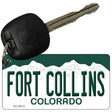 Fort Collins Colorado Metal Novelty Aluminum Key Chain KC-9915 2.25" x 1.125" Key Chain (KC)