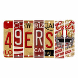 49ers Cut License Plate Strip Wood Sign WS-101 7 Strip Kit