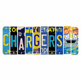 Chargers Cut License Plate Strip Wood Sign WS-102 10 Strip Kit