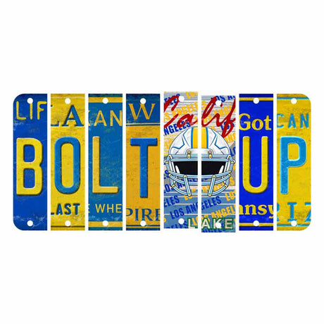 Bolt Up Cut License Plate Strip Wood Sign WS-104 8 Strip Kit