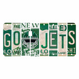 Go Jets Cut License Plate Strip Wood Sign WS-110 8 Strip Kit