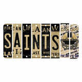 Saints Cut License Plate Strip Wood Sign WS-115 8 Strip Kit