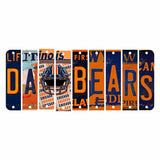 Da Bears Cut License Plate Strip Wood Sign WS-120 9 Strip Kit