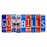 Go Bills Cut License Plate Strip Wood Sign WS-123 9 Strip Kit