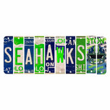 Seahawks Cut License Plate Strip Wood Sign WS-135 10 Strip Kit