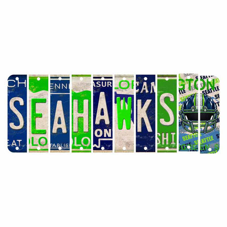Seahawks Cut License Plate Strip Wood Sign WS-135 10 Strip Kit