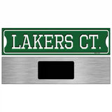 Lakers Ct Novelty Metal Street Sign 6" x 1.5" (KM)