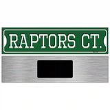 Raptors Ct Novelty Metal Street Sign 6" x 1.5" (KM)