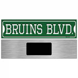 Bruins Blvd Novelty Metal Street Sign 6" x 1.5" (KM)
