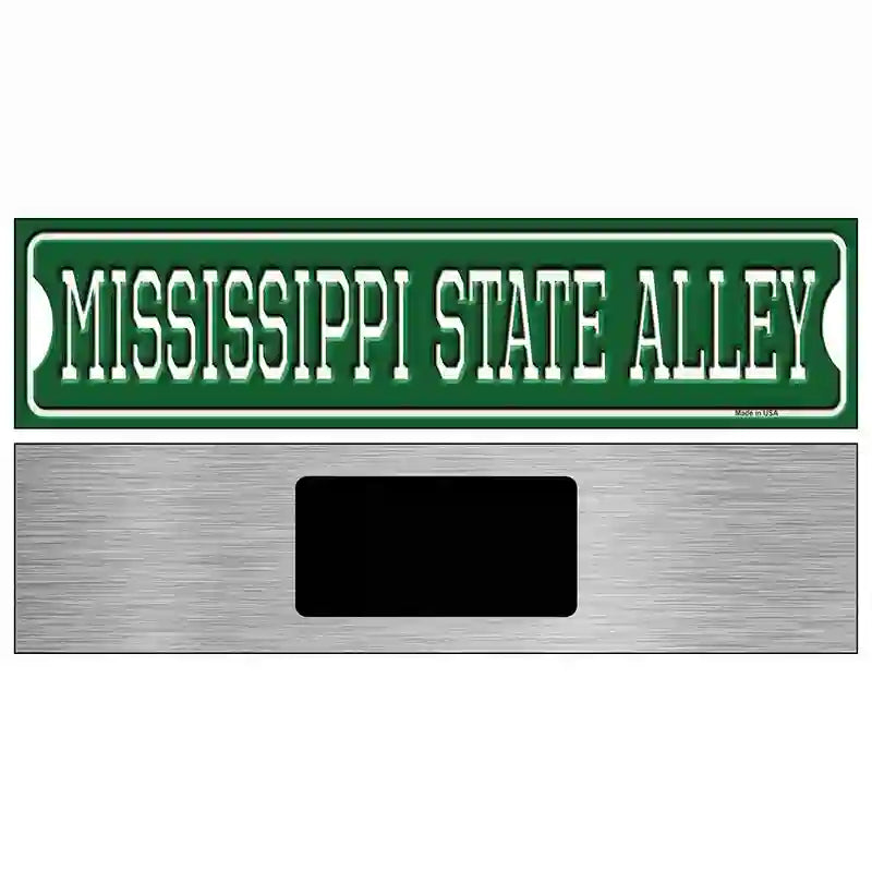 Mississippi State Alley Novelty Metal Street Sign 6" x 1.5" (KM)
