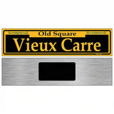 Vieux Carre Yellow Novelty Metal Street Sign 6" x 1.5" (KM)